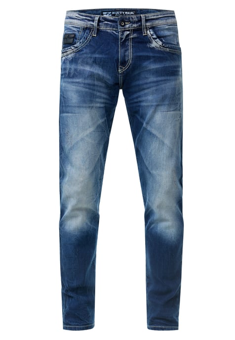 Jeansbroek "YAMATO" slim fit streetwear katoen stretch - Image 1