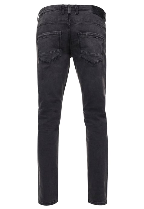 Antracietkleurige used jeansbroek "MELVIN" slim fit katoen-stretch - Image 2