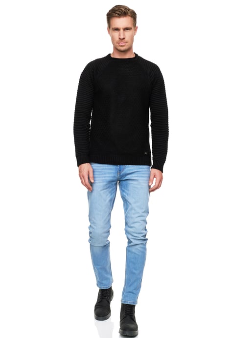 Lichtblauwe gebruikte jeansbroek "MELVIN" Slim Fit katoen-stretch - Image 3