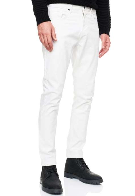 Witte denim jeansbroek "MELVIN" slim fit katoen-stretch - Image 5