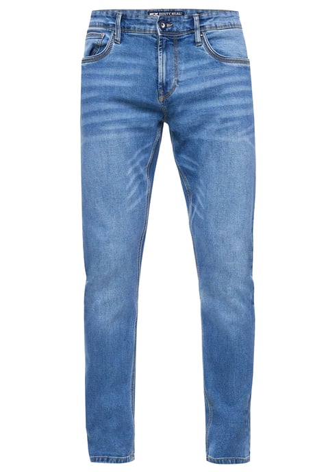Blue Used Jeans Pants "MELVIN" Slim Fit Cotton-Stretch - Image 1