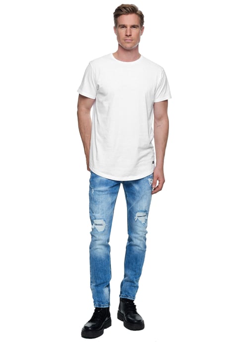 Jeansbroek "MINO" slim fit stretch destroyed broek - Image 3