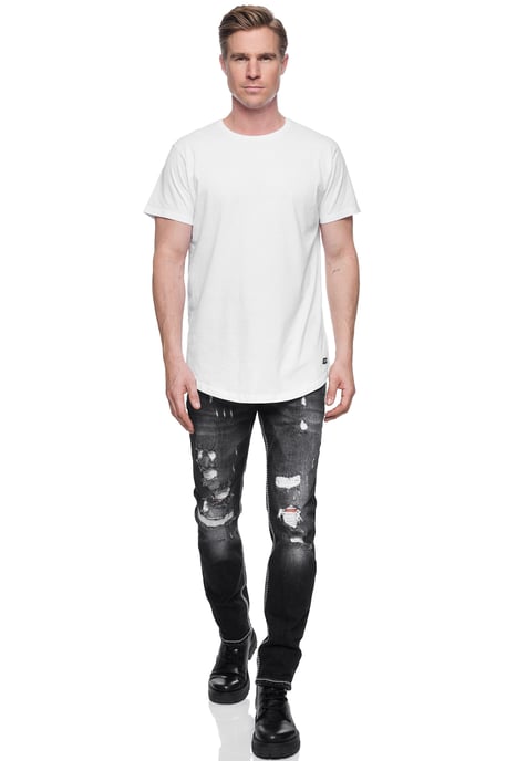 Jeansbroek "MINO" slim fit stretch destroyed broek - Image 3