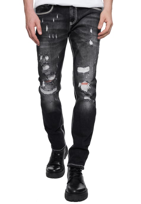 Jeansbroek "MINO" slim fit stretch destroyed broek - Image 4