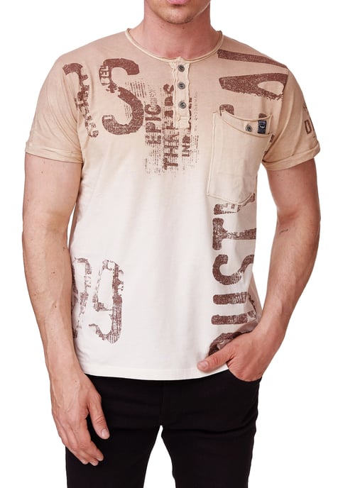 T-Shirt Wash with gradient and prints - Image 4