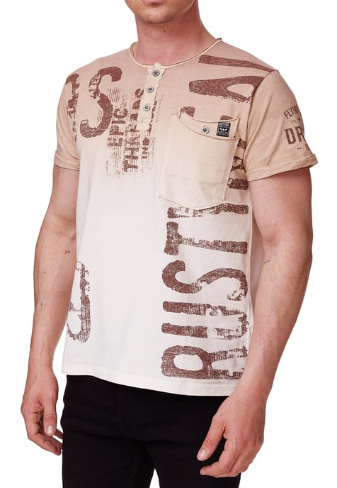 T-Shirt Wash with gradient and prints - Image 5