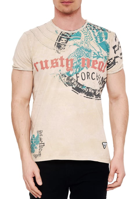 gewassen T-shirt met adelaarprint - Image 3