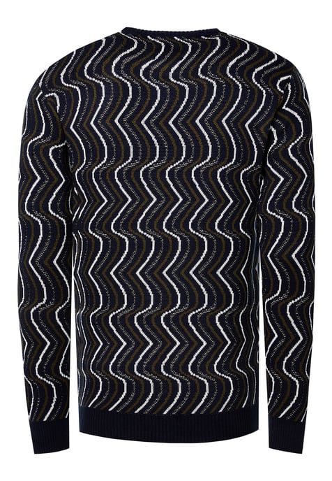 80s Design Fijn Gebreide Trui Met Ronde Hals - Image 3