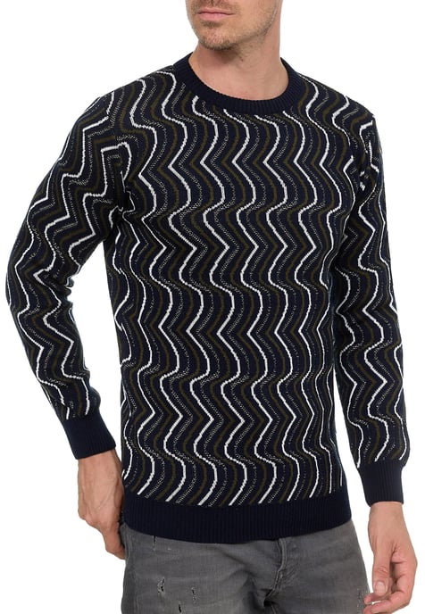 80s Design Fijn Gebreide Trui Met Ronde Hals - Image 4