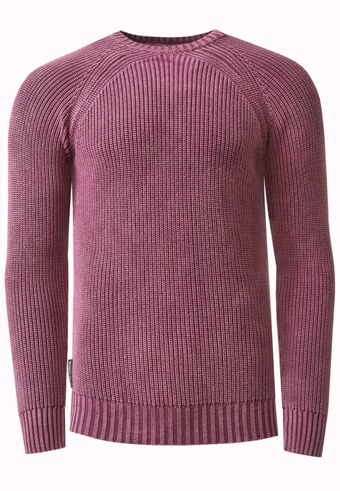 Washed knit sweater in vintage look - Image 1