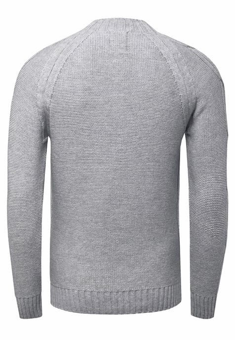 Chunky effen kleur trui met hoge kraag - Image 2