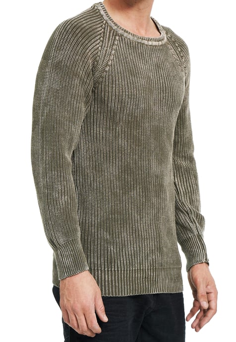 Washed knit sweater in vintage look - Image 3
