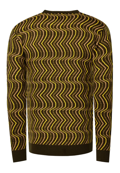 80s Design Fijn Gebreide Trui Met Ronde Hals - Image 3