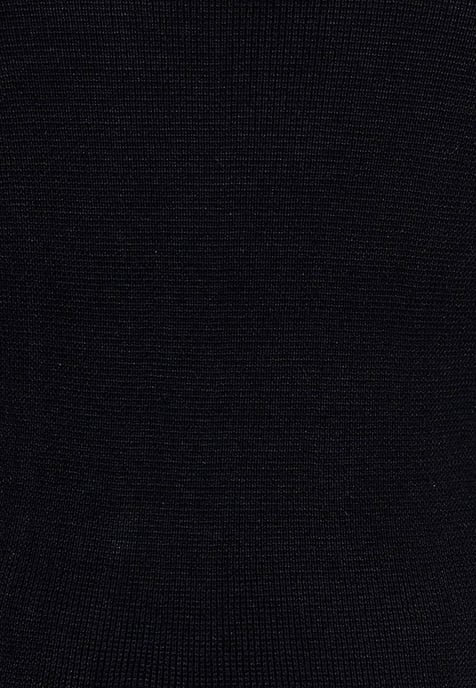 Slim Fit Fine Knit Biker Round Neck Sweater - Image 5