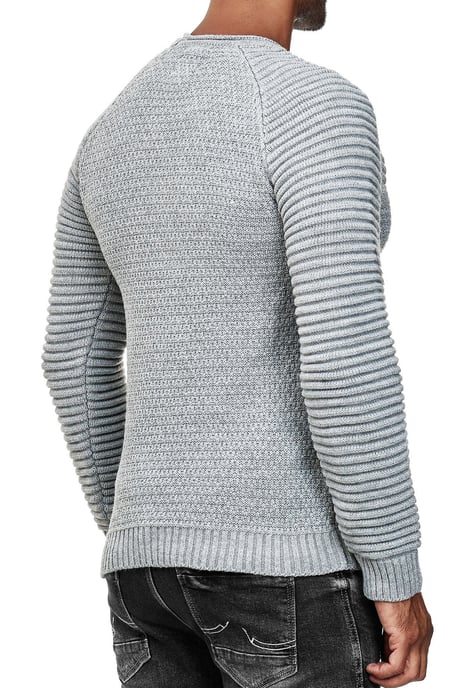 Zware biker Chunky trui met ronde hals - Image 4