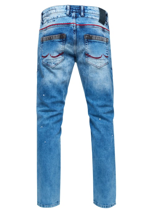 Jeansbroek "YOKOTE" rechte pasvorm stone-washed - Image 2