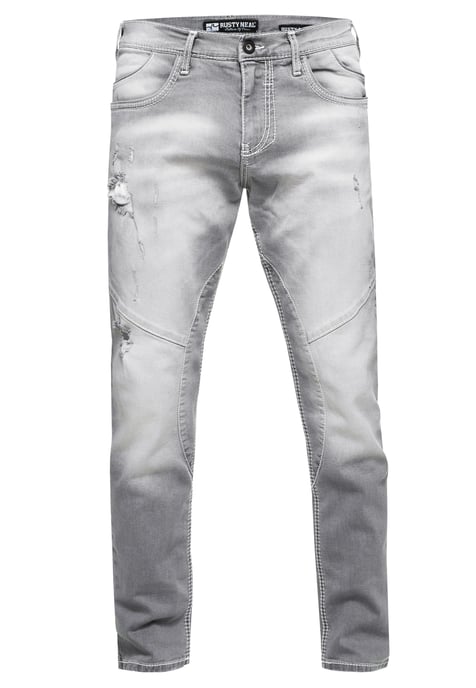 Jeans Trousers "NISHO" Straight-Fit Biker Cotton-Stretch - Image 1