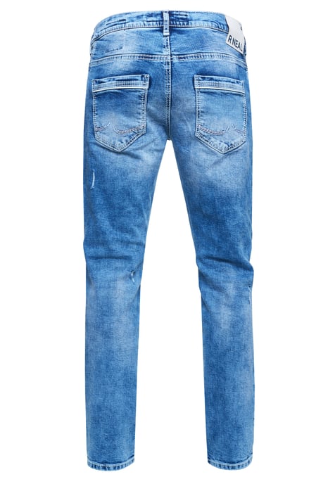 Jeans Trousers "NISHO" Straight-Fit Biker Cotton-Stretch - Image 2