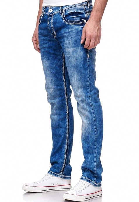 Jeansbroek "LEVIN" Blauw Gebruikt - Image 4