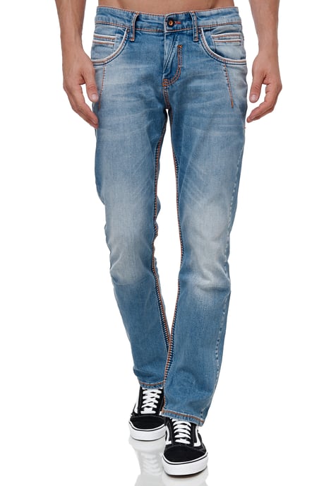 Jeansbroek "NEW YORK" vintage blauw gebruikt - Image 3