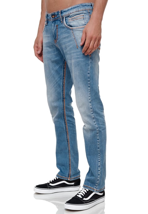 Jeansbroek "NEW YORK" vintage blauw gebruikt - Image 4