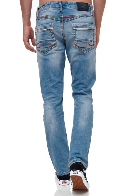 Jeansbroek "NEW YORK" vintage blauw gebruikt - Image 5