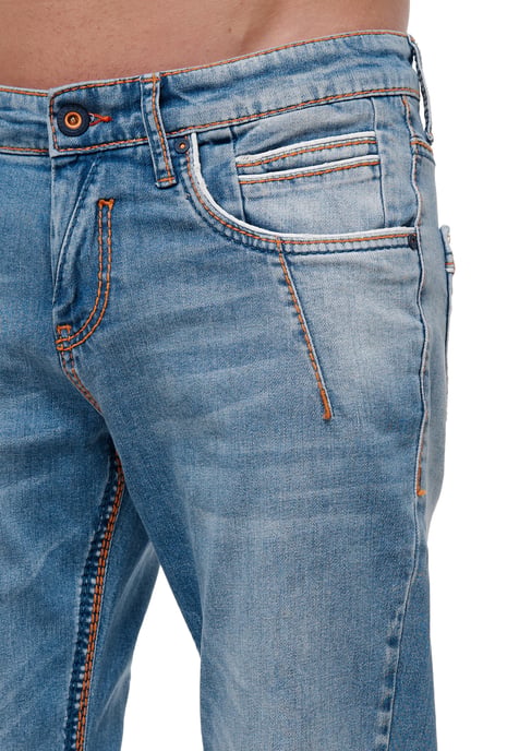 Jeansbroek "NEW YORK" vintage blauw gebruikt - Image 6