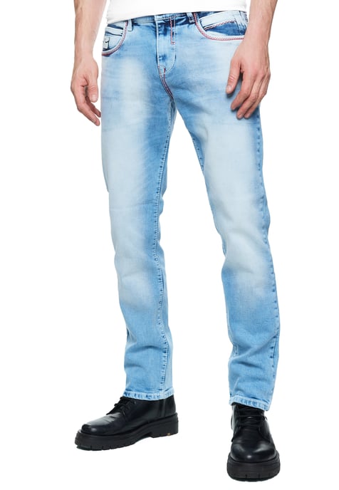 Jeansbroek "TOYAMA" Regular Fit met contrastnaad - Image 4