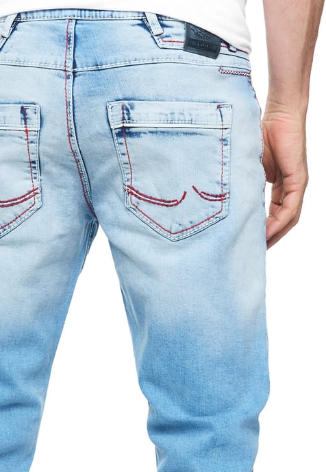 Jeansbroek "TOYAMA" Regular Fit met contrastnaad - Image 6