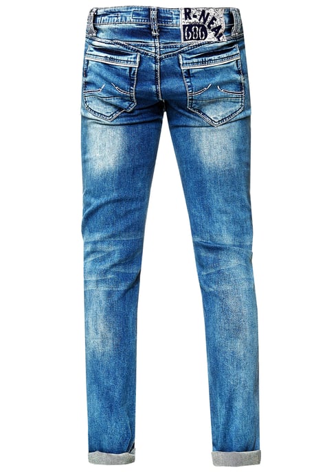 Jeansbroek "NEW YORK" blauw used regular fit - Image 2