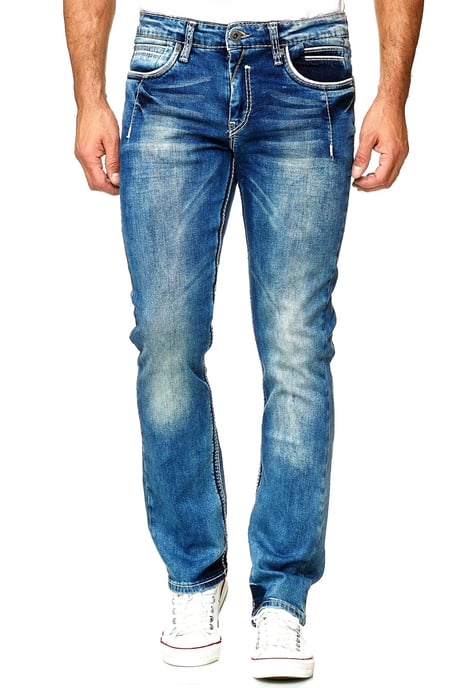 Jeansbroek "NEW YORK" blauw used regular fit - Image 3