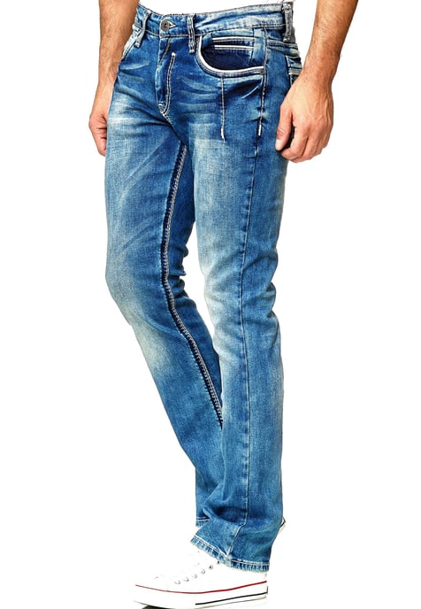 Jeansbroek "NEW YORK" blauw used regular fit - Image 4