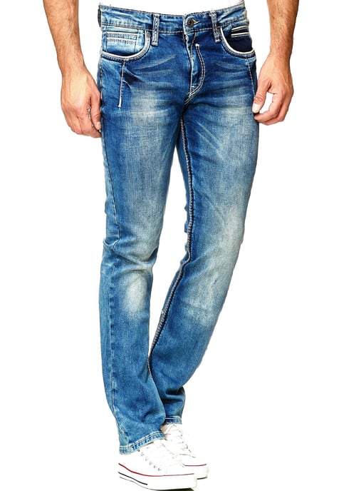 Jeansbroek "NEW YORK" blauw used regular fit - Image 5
