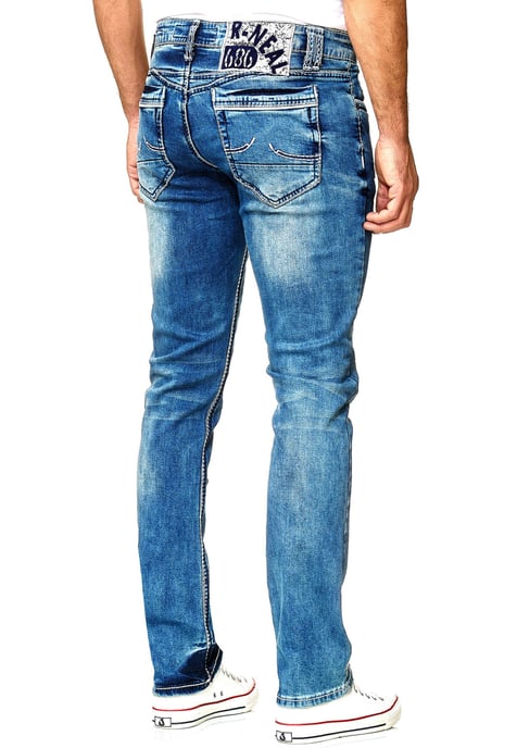 Jeansbroek "NEW YORK" blauw used regular fit - Image 6