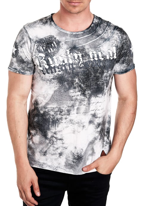 T-shirt in kleur met logo-print in de stijl van Tie Dye Batik - Image 3