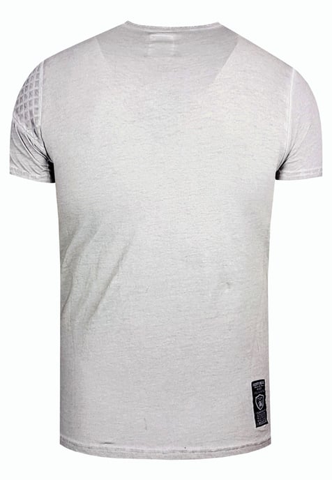 Olie-gewassen T-shirt met knoopsluiting - Image 2