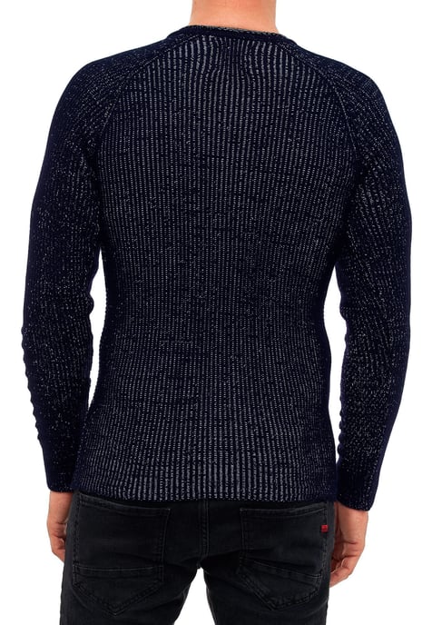 Chunky Slim Fit V-Hals Trui - Image 4