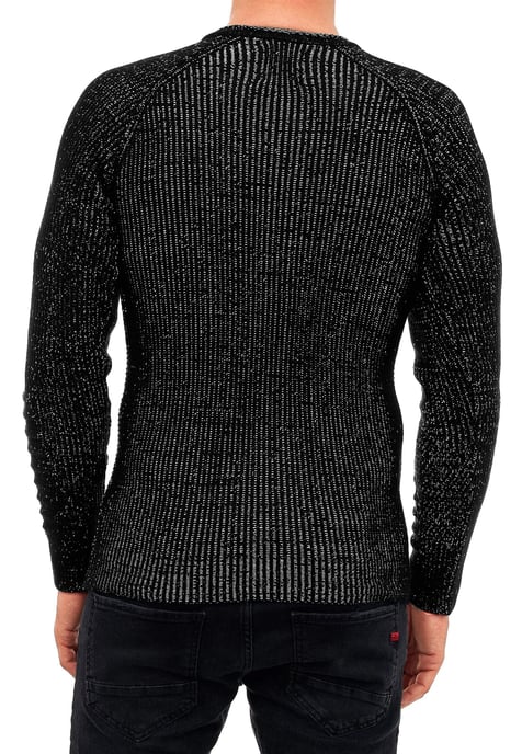 Chunky Slim Fit V-Hals Trui - Image 4