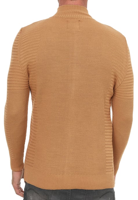 Biker Style Slim Fit Knit Jacket - Image 5