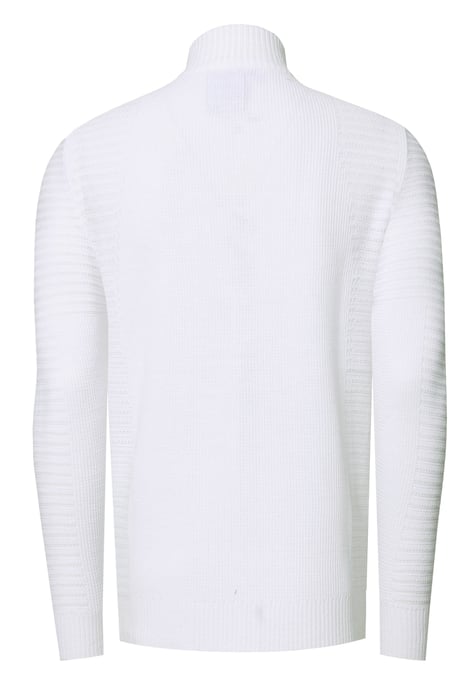 Fijne gebreide jas in biker-stijl met slim fit pasvorm - Image 3