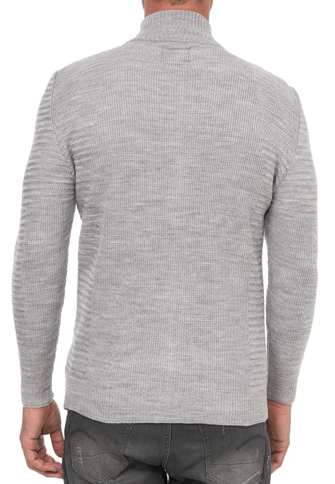 Biker Style Slim Fit Knit Jacket - Image 5