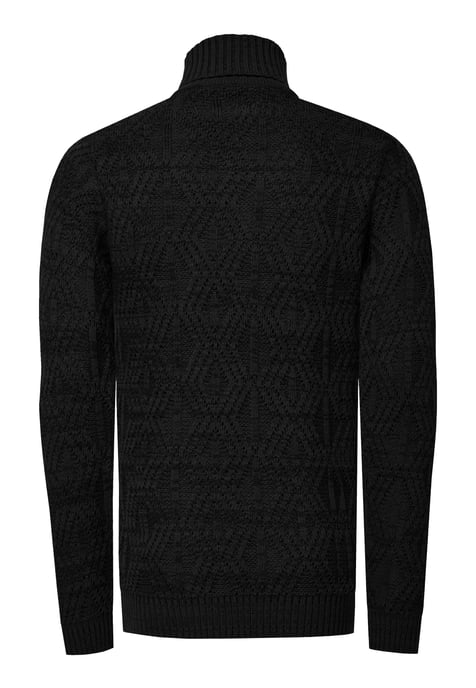 Coarse knit roll-neck sweater - Image 3