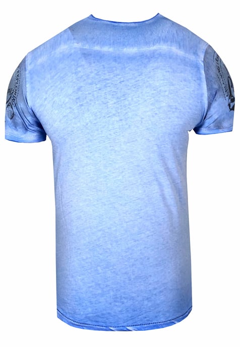 Round Neck T-Shirt with All Over Front Print - Image 2