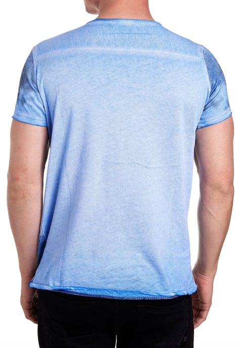 Round Neck T-Shirt with All Over Front Print - Image 4