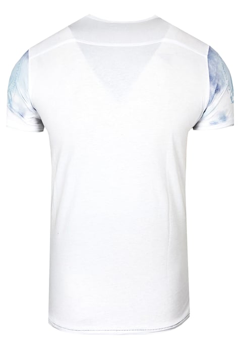 T-shirt met ronde hals en print over het hele voorpand - Image 2
