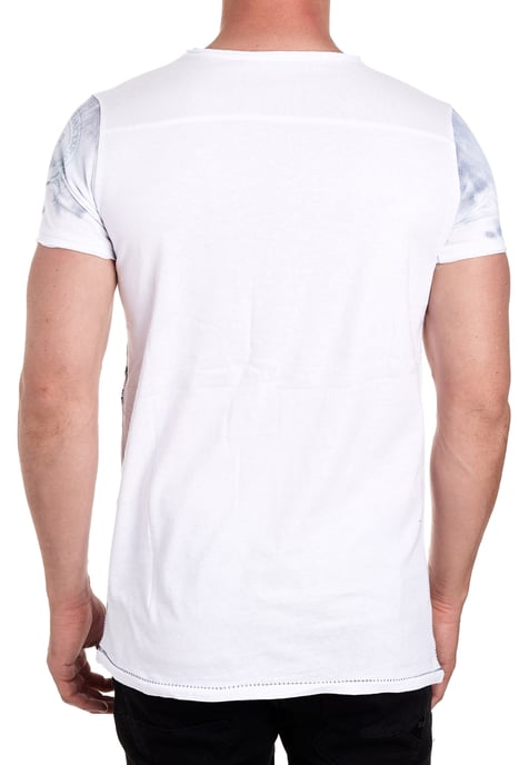 T-shirt met ronde hals en print over het hele voorpand - Image 4