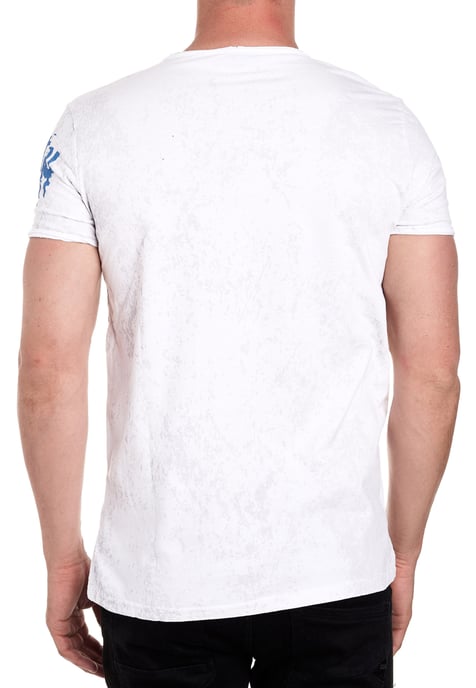 Round neck T-shirt with side button placket - Image 4