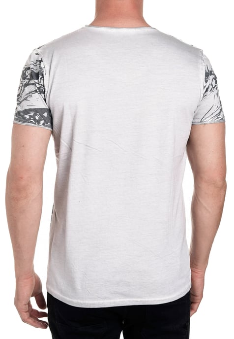 T-shirt met V-hals in strassontwerp - Image 4