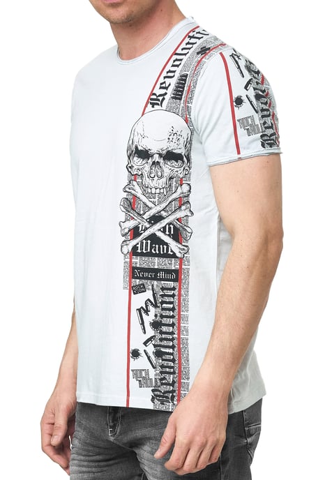 T-shirt met voor- en achterkant bedrukt - Image 3