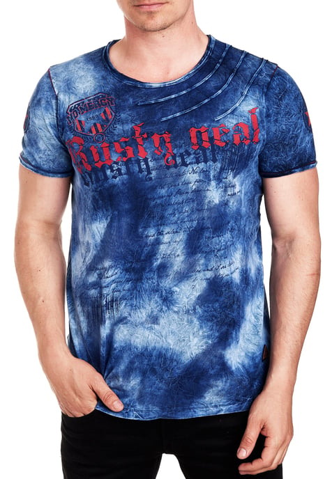 T-shirt in kleur met logo-print in de stijl van Tie Dye Batik - Image 3